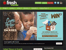 Tablet Screenshot of freshmarketstores.com